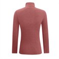 thumbnail image 5 of Pitauce Chandail de Base Ajusté pour Femmes Automne Hiver à Col Roulé Décontracté en Tricot Chandails Extensibles Chandail Décontracté Jumper Hauts, 5 of 5