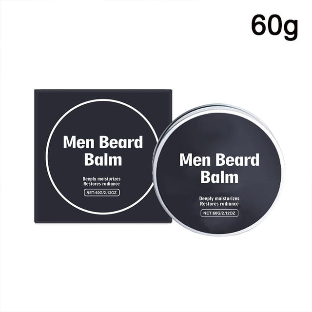 60g Beard Balm For Men Mustache Care Grooming Styling Wax-Smoothing
