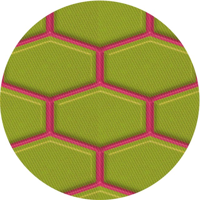 Ahgly Company Tapis d'Intérieur Ronds Transitionnels Lavables à la Machine, Vert Pistache, 3 Pieds Rond