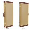 thumbnail image 4 of Crossrock Rectangular Wooden Case fits A-style Mandolins with Accessory Compartment Stainless Steel Latches Metal Feet-Vinyl Tweed (CRW620MATW-R), 4 of 5