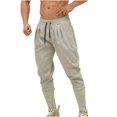 thumbnail image 2 of LSLJS Men Casual Fashion Lace Up Elastic Mid-Waist Pocket Stretch Sports Pants, 2 of 4