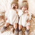 thumbnail image 2 of Baby Girl Boy Sweatshirt Bubble Romper Oversized Sweater Warm Winter Clothes, 2 of 6