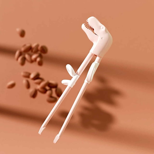 TIMIFIS Chopsticks Dinosaur Children Learn Chopsticks Training Chopsticks Boys and Girls 3-Year-Old Babies Help Babies and Practice Chopsticks Kitchen Appliances