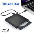thumbnail image 4 of Xglysmyc Lecteur Externe Blu Ray CD DVD USB2.0, Lecteur CD DVD RW BD-ROM Portable pour Ordinateur Portable, Supporte Mac OS Windows XP/7/8/10 (Noir), 4 of 4