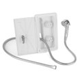 thumbnail image 2 of Robinet d'Extérieur Accessoire Extérieur Boîte de Douche Extérieure pour VR Trousse Double Valve Froid Chaleur Double Contrôle avec Tuyau Métallique Tête de Pulvérisation Verrou Clés 1/2 Po, 2 of 8