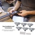 thumbnail image 5 of Mistaha 6PCS Guitar Tuning Peg Knobs Metal Folk Electric Acoustic Guitar String Winder Handle Head Cap Machine Heads Silver, 5 of 5