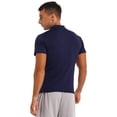 thumbnail image 3 of Xnihocha 3 Pack Men's Mock Neck Short Sleeve T-shirt Athletic Running Gym Workout Basic Tee Tops Blue L, 3 of 7