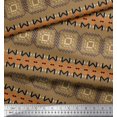 thumbnail image 3 of Soimoi Poly Georgette Fabric Geometric African Decor Fabric Printed Yard 52 Inch Wide, 3 of 3