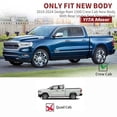 thumbnail image 4 of YITAMOTOR Floor Mats Compatible with 2019-2024 Dodge Ram 1500 Crew Cab New Body with Rear Under Seat Storage Box, TPE All-Weather Front 1st & 2nd Row, Black, 4 of 4