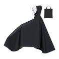thumbnail image 1 of S SERENABLE Poncho de Pluie pour Vélo à Capuche Couvrant Tout le Corps Manteau de Pluie Compact Noir, 1 of 9