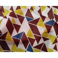 thumbnail image 4 of oneOone Silk Tabby Fabric Parallelogram & Triangle Geometric Printed Fabric 1 Yard 42 Inch Wide, 4 of 4