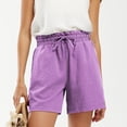 thumbnail image 3 of Gifts for Mom LSLJS Women's Solid Color Casual Drawstring Sports Shorts with Pocket Womens Shorts, 3 of 8