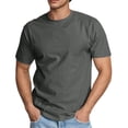 thumbnail image 1 of Diufon Mens Shirts Casual Business Short Sleeve Button Up Lapel Tops Solid Color Basic Vacation Golf Top, 1 of 8