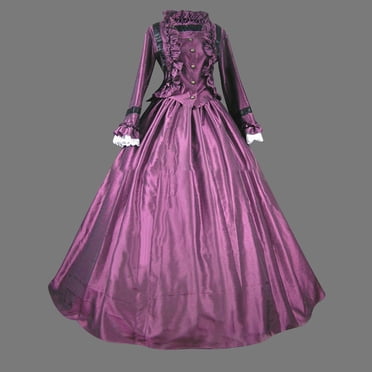 UPPADA Robe Victorienne Grande Taille pour Femmes à Laçage Manches Évasées Robe de Bal avec Corset Robe Maxi de Soirée Vintage Robe Cocktail Robes de Mariage du Jour Aujourd'hui Liquidation