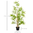 thumbnail image 3 of Outsunny Bambou Artificiel, Plante Décorative Factice de 4 Pi dans un Pot de Pépinière, 3 of 10