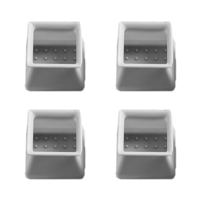 Chair Leg Covers Chair Leg Floor Protectors Silicone Material Elastic Easy Closed Design Chair Leg CoversRectangular Gray