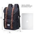 thumbnail image 2 of KAUKKO Laptop Outdoor Backpack, Traveling Rucksack Fits 15.6 Inch Laptop(5-7-Black Point), 2 of 5