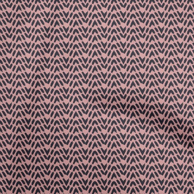 oneOone Rayon Dusty Rose Fabric Abstract Brush Stroke Craft Projects Decor Fabric Printed by The Yard 56 Inch Wide
