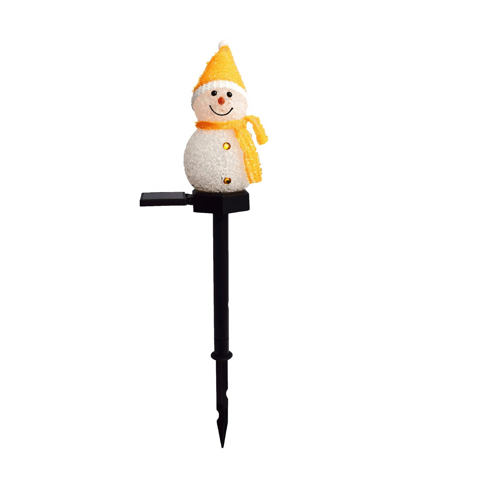 Ratfeit Solar Christmas Figurine Lights for Outdoor Lighted Decorative Santa Claus, Snowman Lights with Garden Stakes, Warm White LED Lighting Yard Stake for Path Lawn Patio Decor