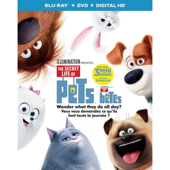The Secret Life Of Pets (Blu-ray + DVD + Digital HD) (Bilingual)