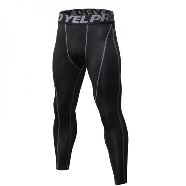 Pantalons de Compression pour Hommes Couche de Base Séchage Rapide Sports Course Gym Collants Leggings