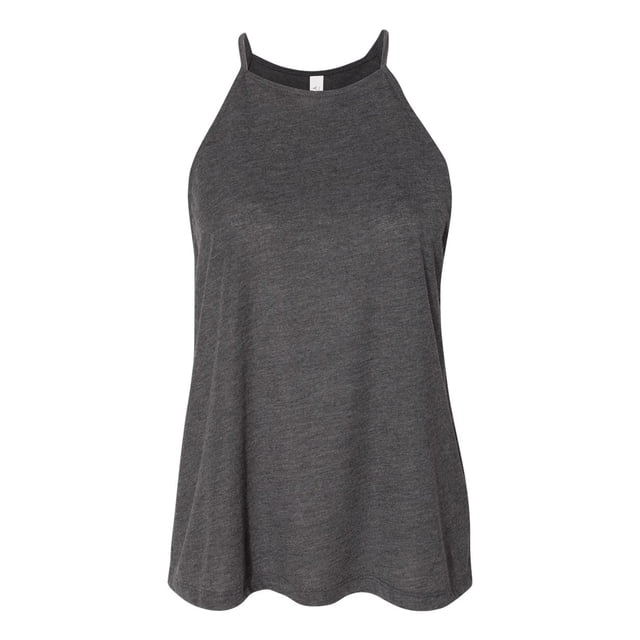 BELLA+CANVAS - Débardeur à Col Montant Fluide pour Femmes - 8809, m, Gris Foncé Chiné