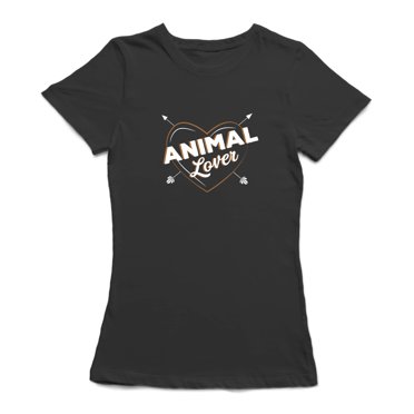 Animal Lover Heart Graphic Women's T-shirt