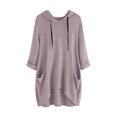 thumbnail image 1 of Timegard Hoodies for Women Plus Size Long Sleeve Drawstring Fall Casual Loose Comfy Blouse with Pockets, 1 of 3