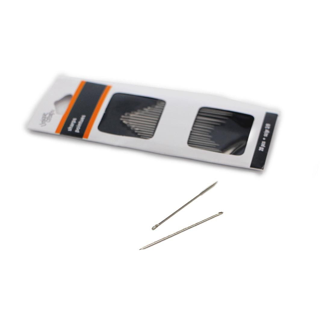 UNIQUE SEWING aiguilles à coudre pointues, tailles assorties 3/9, paquet de 20