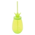 thumbnail image 3 of Gobelet en plastique vert ananas avec paille Mainstays, 1 pièce, 3 of 6