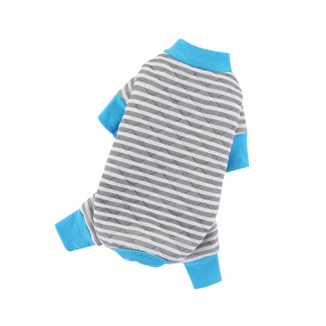 TopLLC Empty Quilted Winter Pet Four-legged Clothes Striped Clothes Pet Clothes