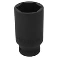 thumbnail image 3 of Air Impact Wrench Socket 1 Inch Pneumatic Socket Thickened Air Impact Wrench Socket Square Hex 80mm LengthH32, 3 of 8