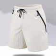 thumbnail image 1 of Styesk Mens Shorts Men Fashion Solid Color Loose And Comfortable Motion Straight-leg Work Clothes Shorts, 1 of 5