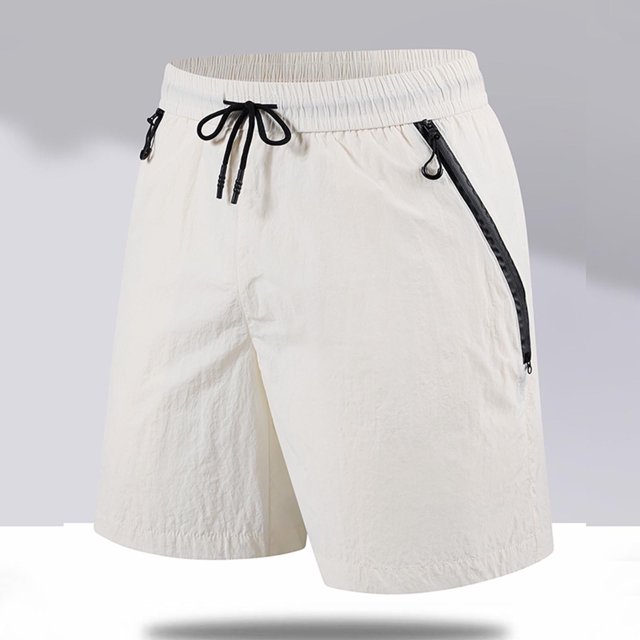 Styesk Mens Shorts Men Fashion Solid Color Loose And Comfortable Motion Straight-leg Work Clothes Shorts