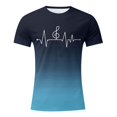 thumbnail image 1 of LUOGENLI T-shirts pour Homme pour Hommes T-Shirt à Imprimé Numérique Col Rond Manches Courtes T-Shirt 4xlt T-shirts pour Hommes T-shirts Graphiques Vêtements d'Été T-shirts Vintage pour Homme T-Shirt Graphique Vêtements d'Été Bleu Pâle TTG, 1 of 4