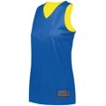 thumbnail image 2 of ASI 163.281.XL Ladies Tricot Mesh Reversible 2.0 Jersey, Royal & Gold - Extra Large, 2 of 6
