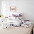 thumbnail image 4 of YST Cherry Blossoms and Butterflies 7-Piece Comforter Set, Full, Pink, Grey Ink Painting, Japanese Style, Mount Fuji, 4 of 4