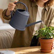 Usloyux Watering Can For Garden Plants, .8L Long Spout Watering Pot For Indoor Outdoor Use, Retro Watering Can For Succulents Flowers Balcony Bonsai, Plastic Watering Can With Ergonomic Handle