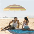 thumbnail image 4 of Gymax 6.5 FT Patio Portable Beach Adjustable Umbrella, 4 of 9