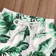 thumbnail image 3 of EYIIYE Shorts de Plage pour Tout-Petits Garçons, Bas à Taille Élastique à Imprimé Tropical, 3 of 4
