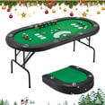 thumbnail image 1 of AVAWING 30" Upgraded Foldable Poker Table for 8 Players Storage Bag Included No Assembly Required, 1 of 8