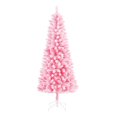 thumbnail image 1 of Holiday Time 6.5' Pre-lit Pink Flocked Pine Tree, Pink, 1 of 6