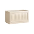 thumbnail image 2 of FHBVT Boîte de Rangement Pliable avec Couvercle et Roulettes, Organisateur de Boîtes en Plastique pour Usage Intérieur et Extérieur, Boîte de Rangement Rectangulaire en Forme de Caisse avec Roues Pratiques pour une Mobilité Facile, Couleur Blanche, 2 of 7