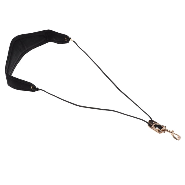 WRISTBIQUE Black Saxophone Strap Replacement Single Shoulder Neck Harness for Alto Sax with Portable Adjustable Length