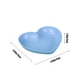 thumbnail image 3 of Birdeem Plastic Plates Reusable,Heart Plates W 5.91Inch X L 5.51Inch Impregnable Dinner Plates Dishwasher Microwave Safe Plastic Plates Reusable Lightweight Plates for Kitchen or Camping, 3 of 6