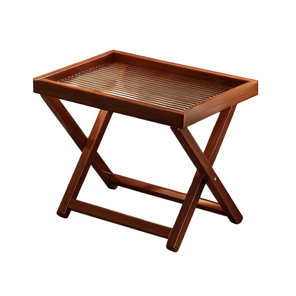 Living Room Furniture Sets,Bamboo Bedside Table with Folding Legs, Breakfast Tray for Sofa Side Living Room Coffee Table Storage