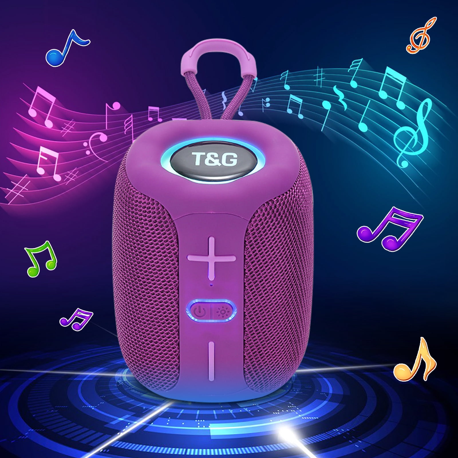 Fufafayo Dance Wireless Bluetooth Handheld Speaker, Portable Bluetooth Speaker with Light, Wireless Speaker with Colorful Lights, Outdoor Bluetooth Boombox, Rechargeable Party Speaker