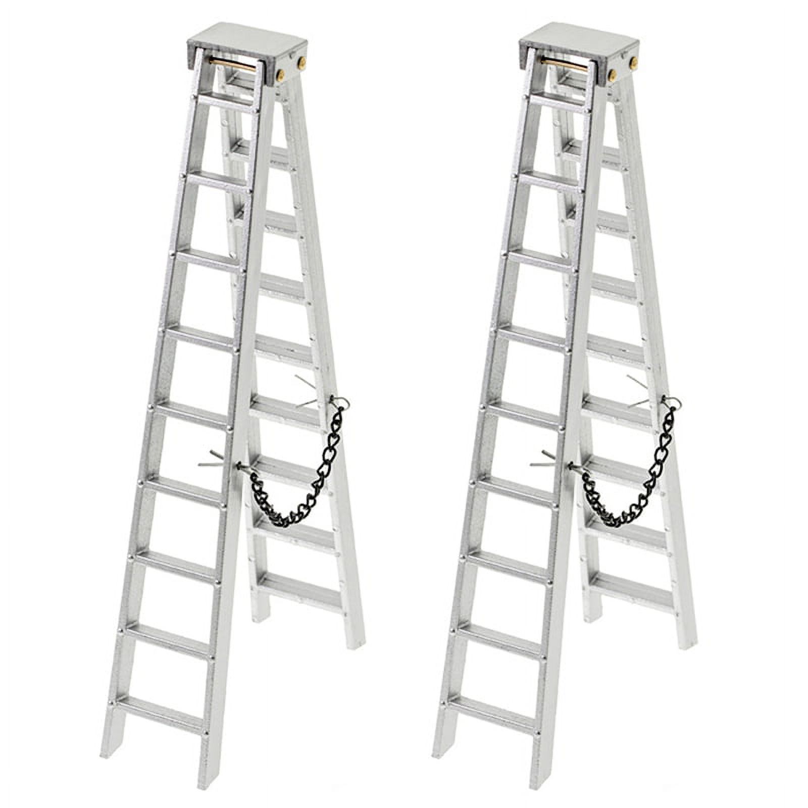 2X 1/10 Scale Accessories Mini Folding Ladder for 1:10 RC Crawler Car  TRX4  SCX10 AXI03007 ,150mm