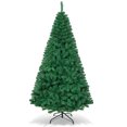 thumbnail image 1 of Patiojoy Arbre de Noël Artificiel en PVC Vert de 7 Pi Support Intérieur Extérieur, 1 of 10