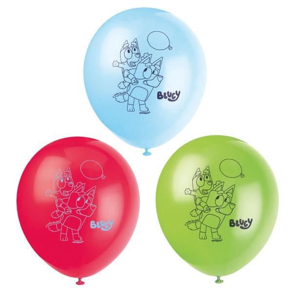8 ballons en latex 12 po Bluey
